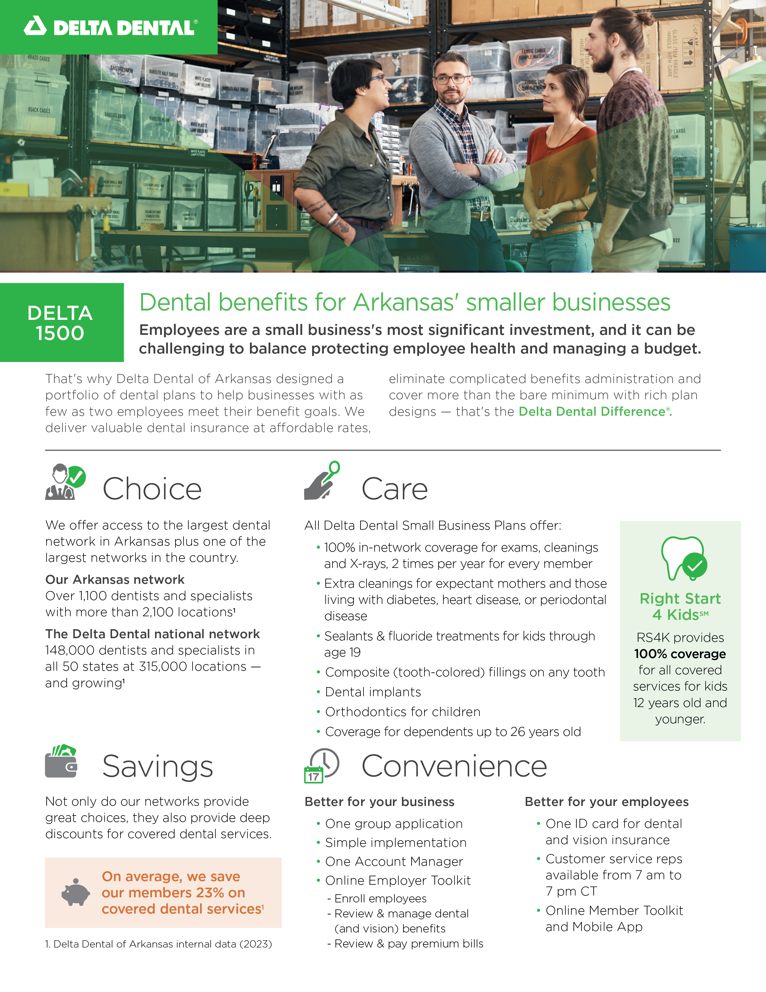 DDAR Small Group Plan 1500 Flyer